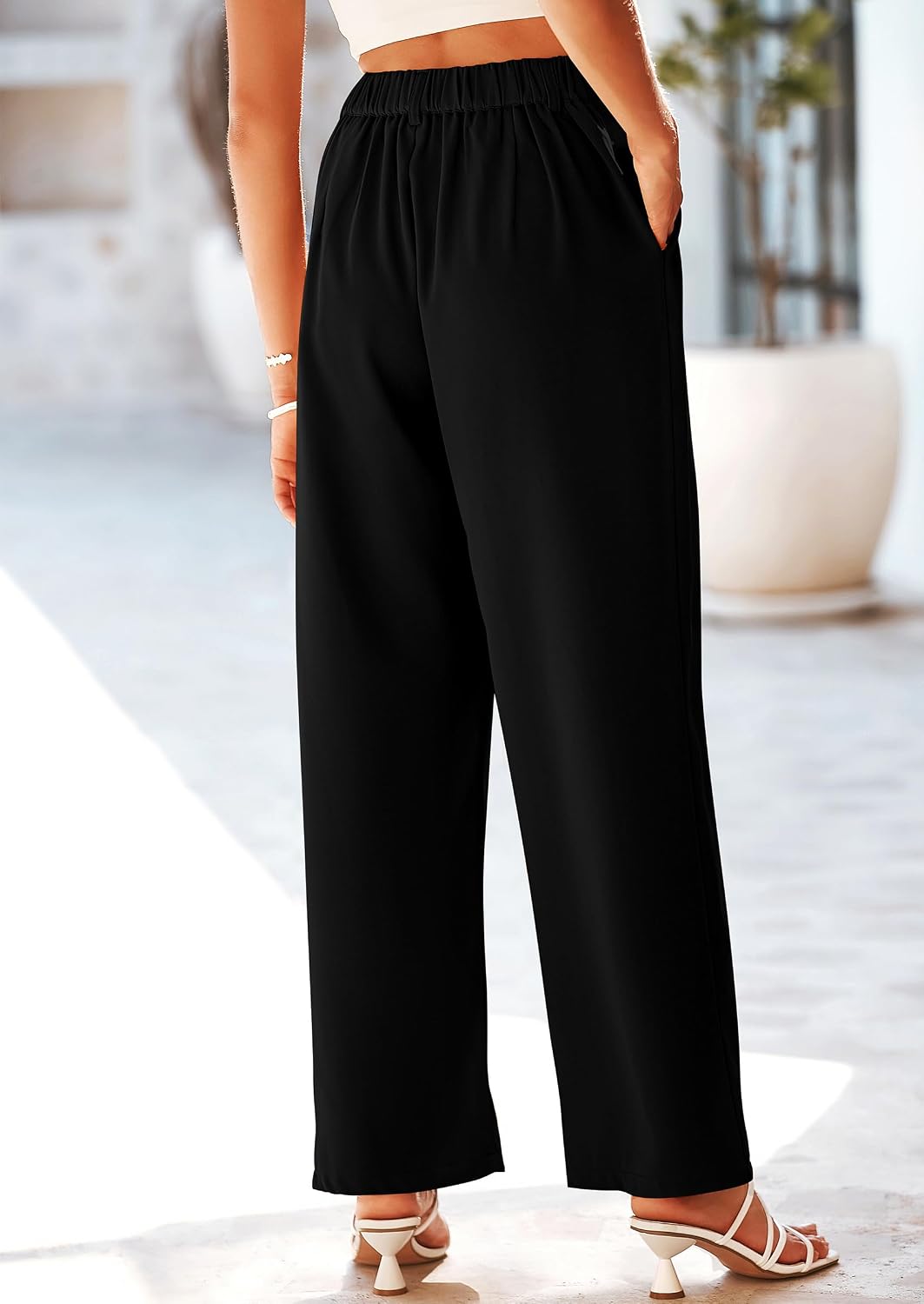 Wide Leg Pants for Women Trendy 2026 Fall High Waisted Business Casual Outfits Work Pant Trousers