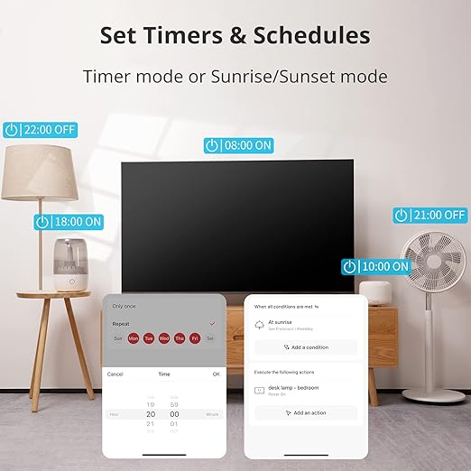 SwitchBot Smart Plug Mini 15A, Energy Monitor, Smart Home WiFi(2.4GHz)  Bluetooth Outlet Compatible with Alexa  Google Home, APP Remote Control  Timer Function for Home Automation, No Hub Required
