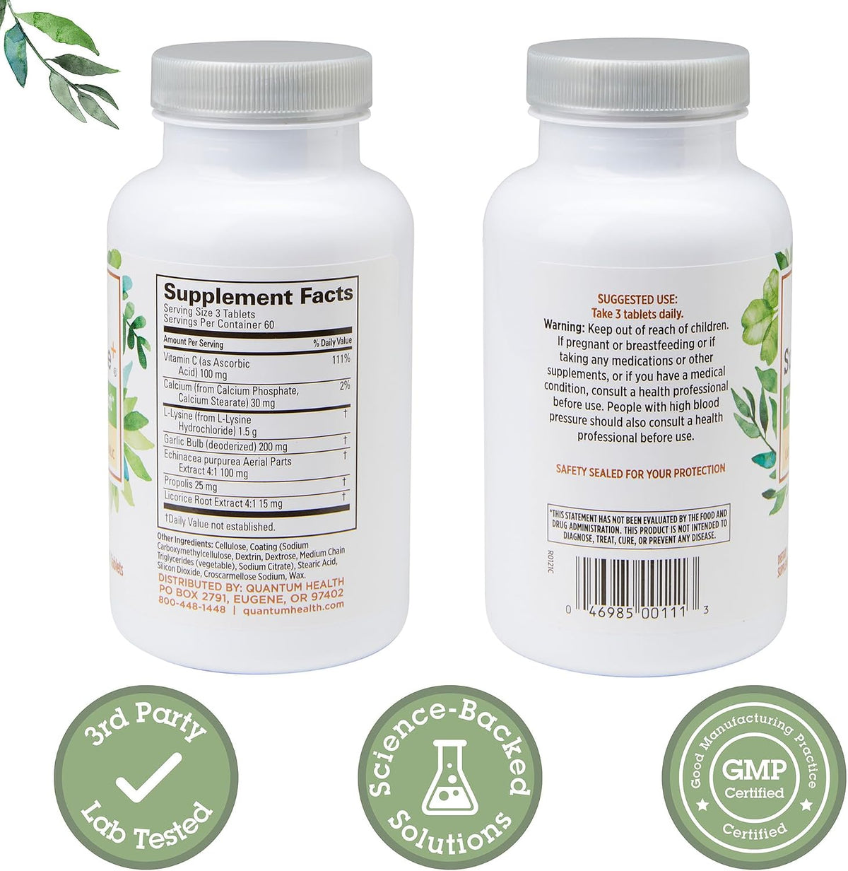This advanced lysine formula with vitamin C, echinacea, and other powerful antioxidants provides immune support and lip health benefits.