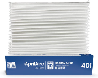 AprilAire 401 Replacement Furnace Filter for AprilAire 2400, Space-Gard 2400 Whole-House Air Purifiers - MERV 10, 16x25x6 Air Filter (Pack of 1)