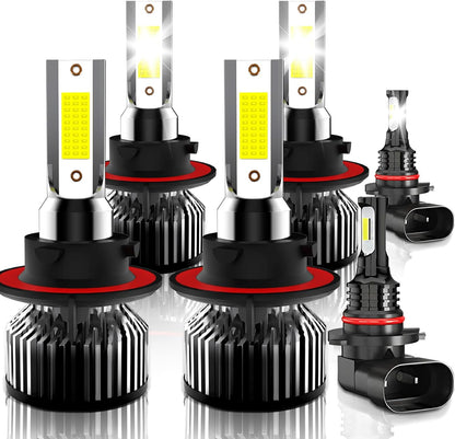 Compatible for Ford F250 High Low Beam Fog Lights F350 Super Duty F450 F550 2005 2006 2007 2008 2009 2010 2011 2012 2013 2014 2015 2016 2017 2018 2019 2020 2021 2022, Powersports Bulbs, 6-Pack