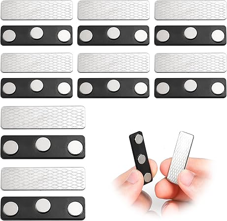 8 Pairs Magnetic Curtain Closure, Blackout Blind Accessory for Window Blinds Curtain Closure with Adhesive Curtain Magnets Clips for Blackout Curtains