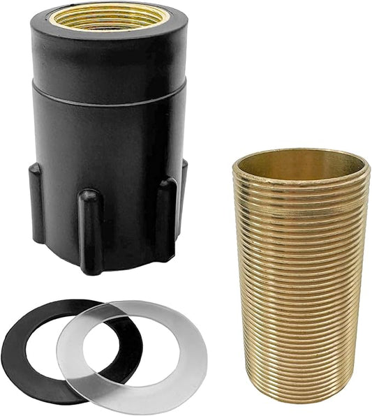 1Pcs Brass Faucet Tap Extension, Length 60mm2.36Inch, Diameter 31mm1.22Inch, Gold Color, Faucet Accessory