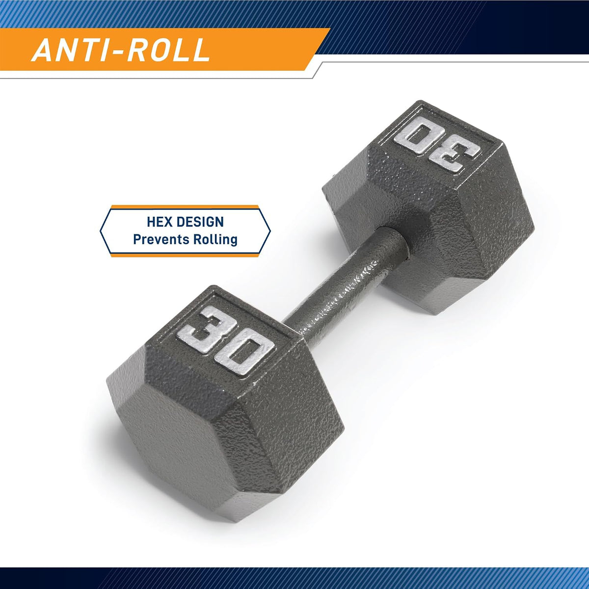 Marcy Cast Iron Hex Dumbbell, Sold Individually