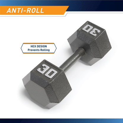 Marcy Cast Iron Hex Dumbbell, Sold Individually