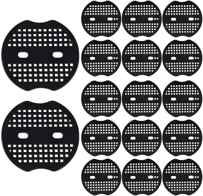 Bakulyor 50pcs Garden Staples Plastic Buffer Washer, Landscape Staple Stakes Gaskets, Yard Pins Gasket for Weed Barrier Fabric, They Keep The Barrier from Ripping & Create a Sturdier Hold - Black