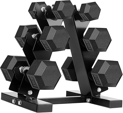 Hex Dumbbells Rubber Coated Cast Iron Hex Black Dumbbell Free Weights for Exercises