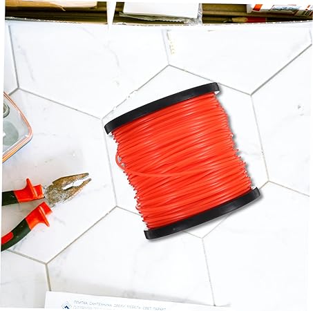 Grass Trimmer Line 100 2.4mm Diameter Nylon Lawn Mower Cutting String Universal Compatibility Easy to Use Replacement Spool