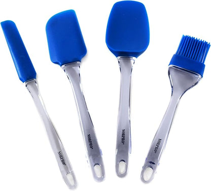 Norpro Silicone JarIcing Spatula, Blue, 10.5in26.5cm, As Shown