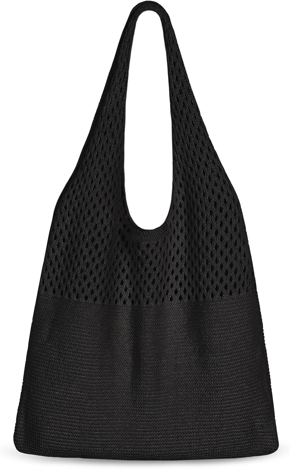 Sightor Crochet Tote Bag, Mesh Beach Bag Knit Summer Hobo Bag Vacation Boho Tote Bag for Women.