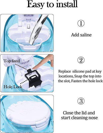 12 PCS Silicone Pods Refills Accessories for Navage Nasal Care, Save Salt for Easy Operation (Black)