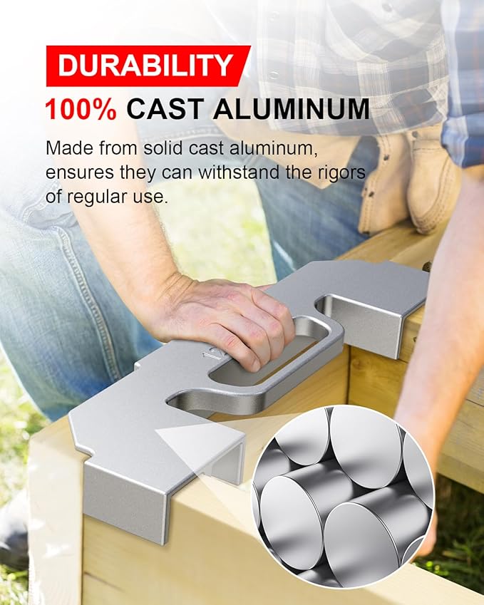 Kolvoii 3 in 1 Framing Tools, 12", 14"  16" On-Center Stud Layout Tool, 100 Cast Aluminum Framing Jig, Stud Framing Tool for Walls, Roofs, Floors or Ladders