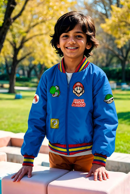 Super Mario Bomber Jacket for Boys
