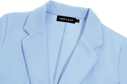 MINTLIMIT Blazers for Women Casual Long Sleeve Open Front Cardigan Button Work Office Blazers Jackets with Pockets