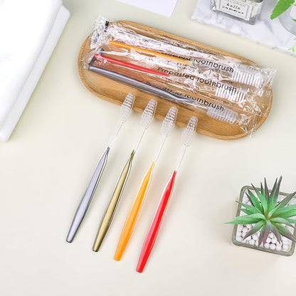 20pcs Prepasted Disposable Toothbrushes Bulk Individually Wrapped Pre Pasted Soft Bristle Tooth Brush Set Travel Toothbrushes for Homeless Gift Hotel Camping Travel