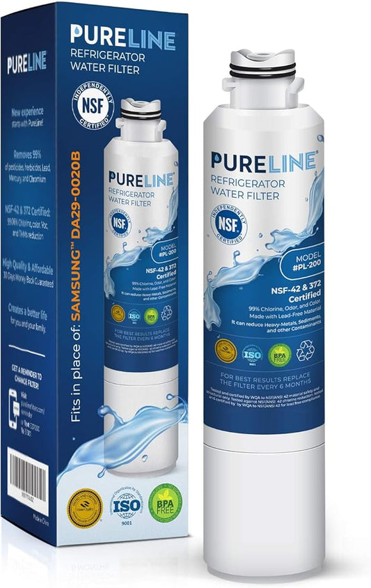 Pureline DA29-00020B Samsung Water Filter da29-00020b Replacement, Replacement for DA29-00020A/B, HAF-CIN/EXP, HAF-CIN,DA97-08006A, Kenmore 46-9101, 469101, 9101, 4609101000 Refrigerator Filter