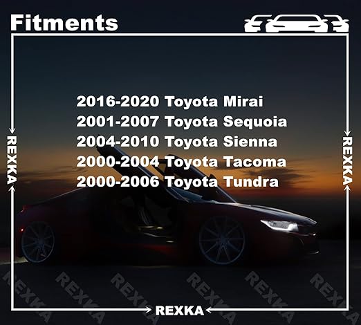 Rexka 10pcs Fender Liner Clips Screw Grommet Retainer Compatible with Toyota 90189-06214 Tacoma Tundra