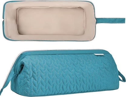 Shark Flex Style Case for Dyson Airwrap Hair Dryer Brush Revlon Hair Tools Travel Bag Carrying Case Flat Curling Iron Organizer (Teal Blue)
