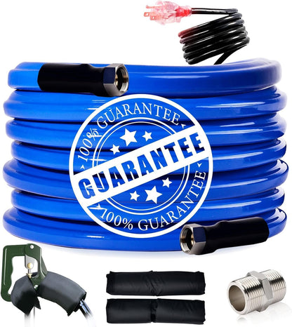 Heated Water Hose for RV,-45 ? Anti-freezing Heated Hose?Electrically Heated Hoses of Rv Accessories for Camping/Garden/Farm/Henhouse/Stble?30FT?