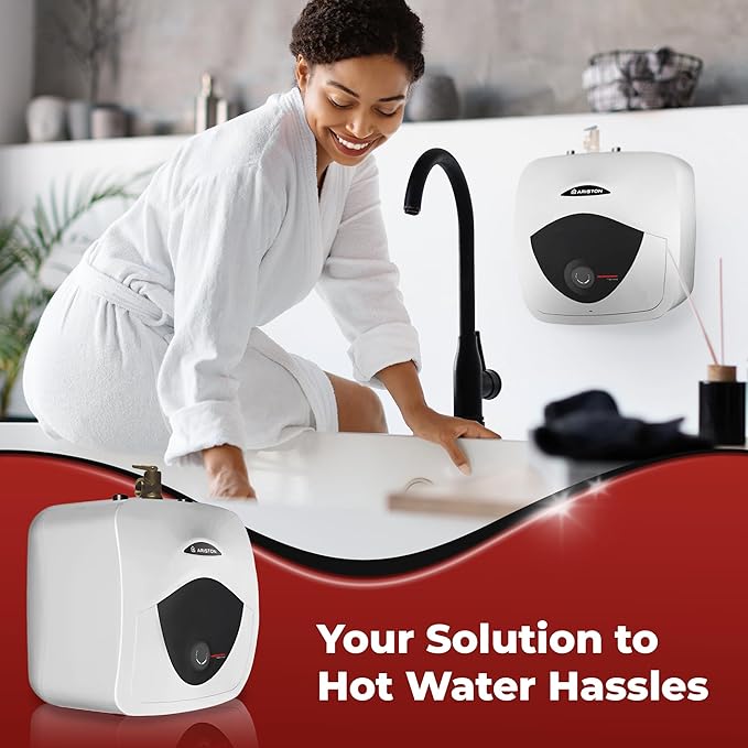 4 Gallon Capacity, 120-Volt  Ariston Andris Mini Tank Electric Water Heater  Heating Solution for Under Sink, RV, and Compact Spaces, Smart Boost for Versatile Heating, Simple Installation