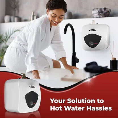 4 Gallon Capacity, 120-Volt  Ariston Andris Mini Tank Electric Water Heater  Heating Solution for Under Sink, RV, and Compact Spaces, Smart Boost for Versatile Heating, Simple Installation