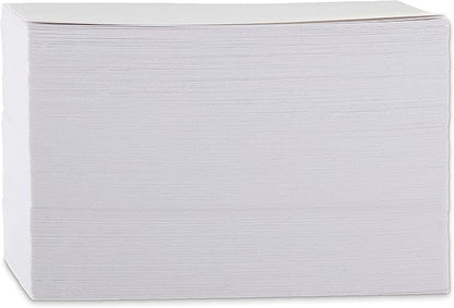 Basics Heavy Weight Ruled Lined Index Cards, 300 Count, 100 Pack of 3, White, 3 x 5 Inch Card