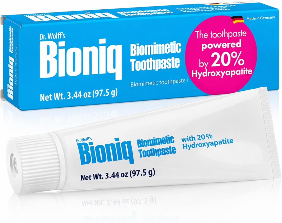 Bioniq Classic - 20% Hydroxyapatite Toothpaste, bioHAP and Fluoride Free for Daily Use, Clinically Tested - Our Expert Enamel Care, Mint Flavor - 1 x 3.44 Oz