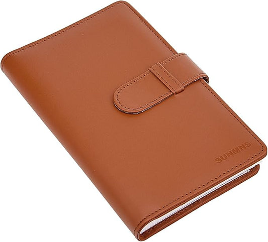 Wallet PU Leather Photo Album Compatible with Instax Mini Instant Film (Brown)