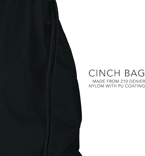 Augusta Sportswear Cinch Bag, Black, Medium