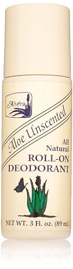 Alvera, All Natural Roll-On Deodorant, 89ml Bottle - Aloe Unscented