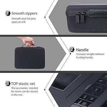 co2CREA Hard Case Replacement for Canon SELPHY CP1500  CP1300  CP1200 Wireless Compact Photo Printer, Black Case