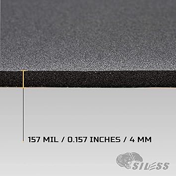 Set of Siless 80 mil 36 sqft  Siless Liner 157 mil 36 sqft Car Sound Deadening mat - Automotive Sound Deadener - Noise Insulation and Vibration Dampening Material