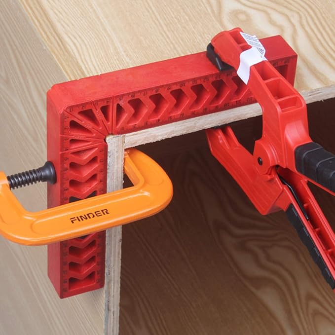 Positioning Squares, Woodworking Tool, Clamping 90 Degree Angles for Picture Frames, Boxes, Cabinets or Drawers (Set of 2) 6-Inch
