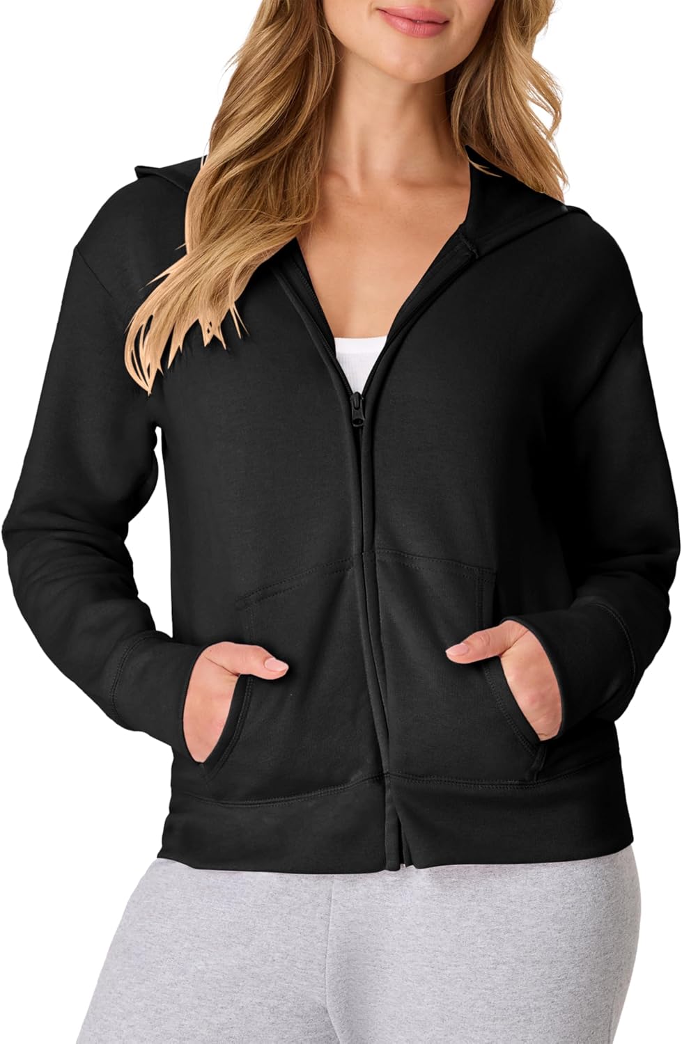 Hanes womens Ecosmart Full Zip Fleece Hoodie