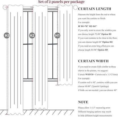 Pinch Pleated Farmhouse Curtains 100 Percent Blackout Window Dining Room Curtains 96 Inches Long Burlap Rustic Linen Drapes for Living Room Insulated with Hooks for Track System 2 Panels