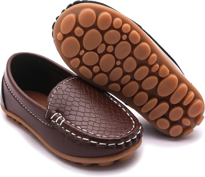 Toddler Little Kid Boys Girls Soft Slip On Loafers Dress Flat Shoes