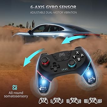 ASTARRY Switch Controller Wireless Switch Pro Controller Compatible with SwitchSwitch LiteSwitch OLED Programmable Remote Gamepad Joystick with Wake-up and Turbo(Upgraded Version)