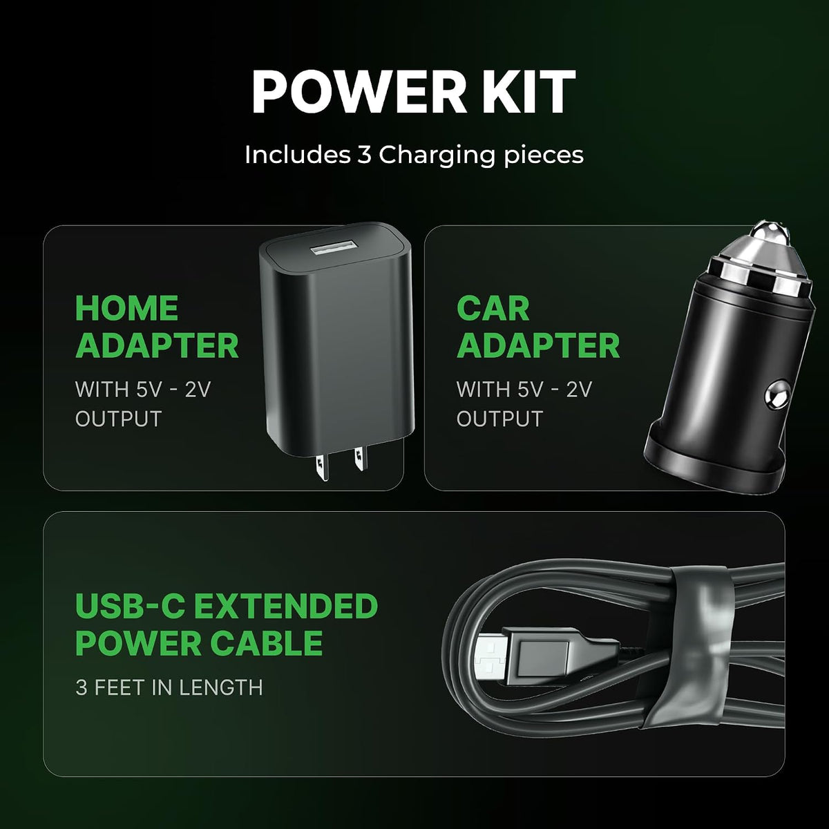 Airmoto Portable Tire Inflator and Car and Home Charger Bundle (Car Adapter not included)