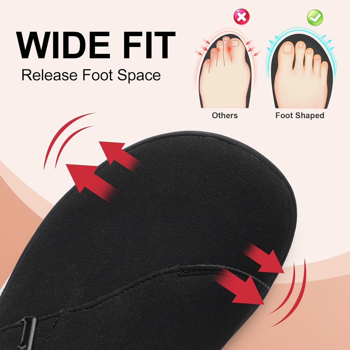 Womens Wide Clogs Adjustable Diabetic Mules Slip on Clog Slippers for Swollen Edema Feet Wide Width Mules Potato Shoes