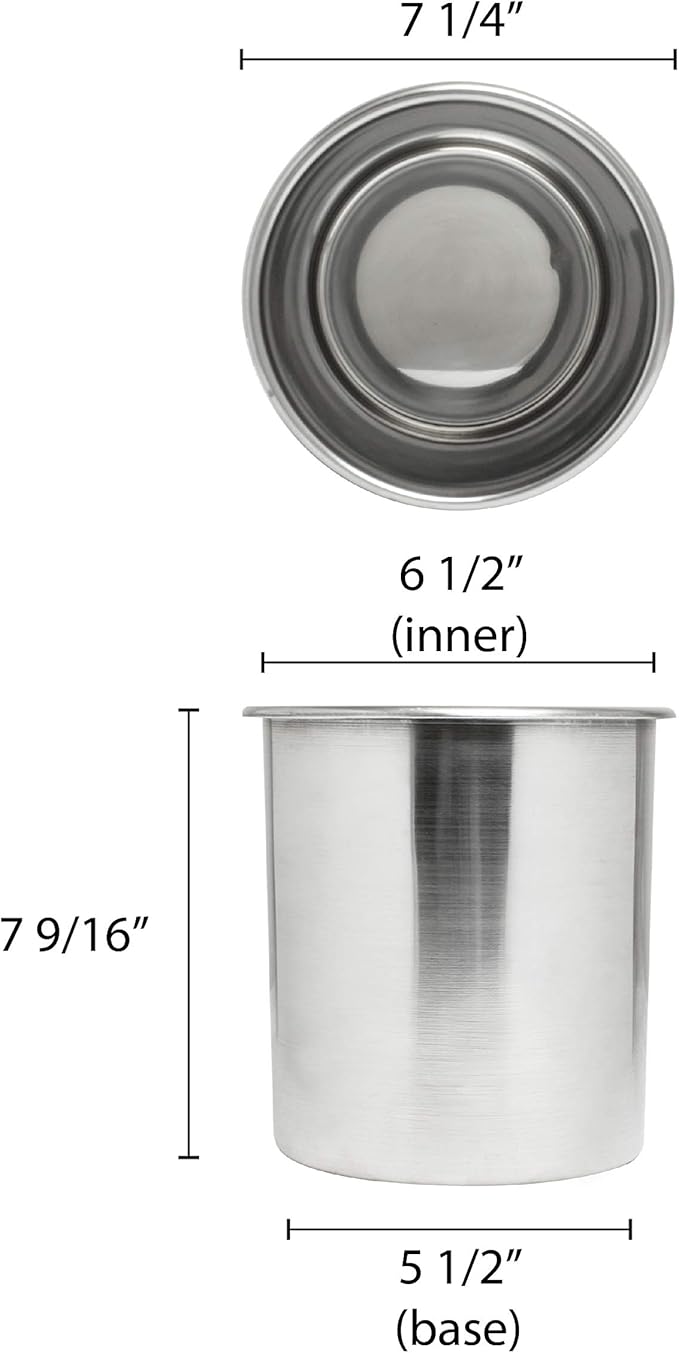 Excellante 4-14-Quart Stainless Steel Bain Marie Pot
