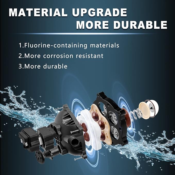 2088-422-144 RV Pump,12V 3.3GPM Diaphragm Water Pump, 45Psi 12MNPT Connection, Great for RV or Any Other Water Delivery Purpose
