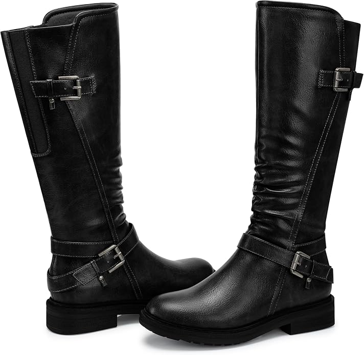 SHIBEVER Women's Knee High Boots: Comfortable Low Heel Round Toe Tall Boots | Soft Leather, Easy Side Zipper, Wide Calf, Fall Winter Dressy Comfort Shoes, Daily Walking for All-Day, Size 6-11 https://a.co/d/0c3Rxm60