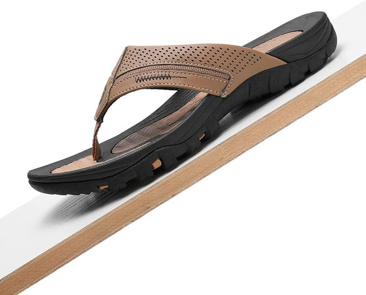 Men's Flip-Flops, Thongs Sandals Durable Comfort Slippers for Beach