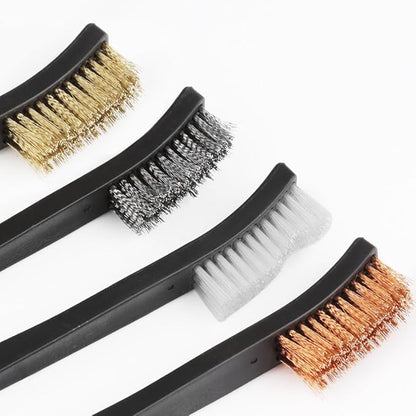 Accmor Gun Cleaning Tools Kit, Universal Gun Cleaner Set Including 4 Pcs Double-Ended Brass Steel Nylon Bristle Clean Brushes  4 Pcs Polymer Cleaning Picks