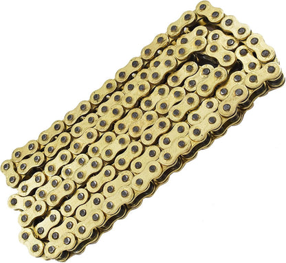 labwork Heavy Duty Drive Chain with O-Ring Gold Color Pitch 530x130 Links Replacement for Honda Kawasaki Suzuki Yamaha