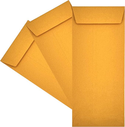 500 Cashier Depot - #10 Policy Envelopes, Open End, 4-1/8" x 9-1/2", Sturdy 24 lb. Brown Kraft Paper, Gum Flap, Business, Office & Document Organization, 500 Count
