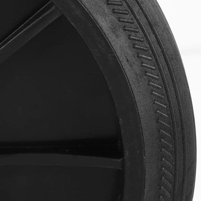 Cabilock Trash Can Wheel Replacement 2pcs Trash Can Replacement Wheel Rubber Garbage Bin Wheel Wastebasket Pulley Wheel Replacement Parts Rubbish Waste Can Accessories Black