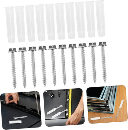 4sets Multi-Function Tv Mount Accessories Kit Standoff Mounts Drywall Anchors for Concrete Walls