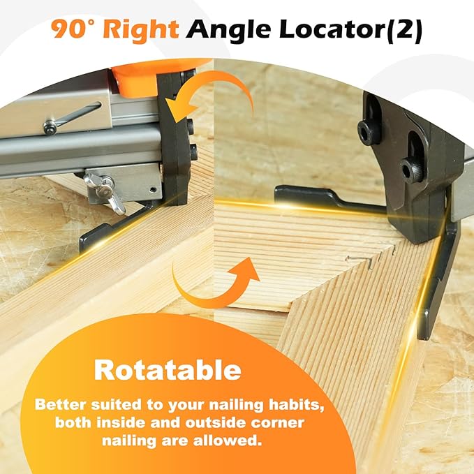 V1015 30 Gauge Pneumatic Picture Frame Nailer, 13/32-Inch Crown V Nailer, 3/16-Inch to 19/32 -Inch Length V-nails Picture Frame Joiner V Nail Gun For Picture Frames (Nail Gun Only)