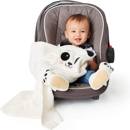 Enesco Izzy and Oliver New Baby Infant Panda Character Super Soft Booties, White, One Size